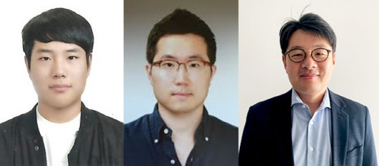 이찬호(왼쪽부터) 숭실대 전자정보공학부석사과정 학생, 유건욱 숭실대 전자정보공학부 교수, 허준석 아주대 전자공학과교수.  숭실대 제공